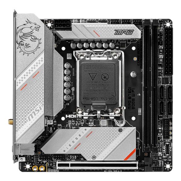MSI MPG B760I EDGE WIFI moederbord Intel B760 LGA 1700 mini ITX (MPG B760I EDGE WIFI) MSI MPG B760I EDGE WIFI moederbord Intel B760 LGA 1700 mini ATX (MPG B760I EDGE WIFI)