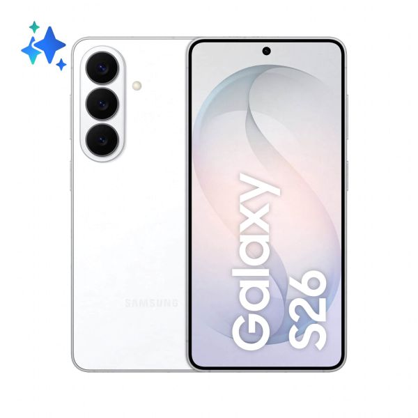 Samsung Galaxy S26 16 cm (6.3") Dual SIM Android 16.0 5G USB Type-C 12 GB 512 GB 4300 mAh Wit (SM-S942BZWHEUB)