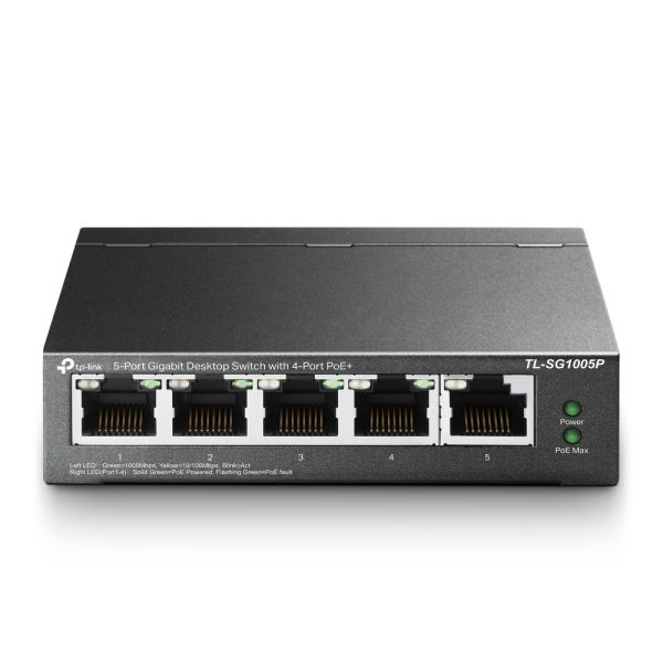 TP-Link TL-SG1005P PoE+ Black (TL-SG1005P V1)