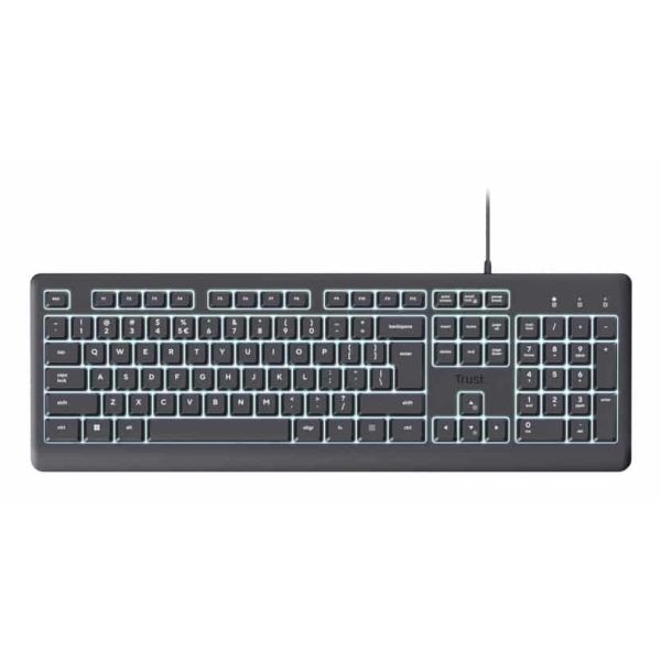 Trust Primo Beleuchtete toetsenbord Thuis/Werk USB QWERTY Amerikaans Engels Zwart (25732) Trust Primo Beleuchtete toetsenbord Thuis/Werk USB QWERTY Amerikaans Engels Zwart (25732)