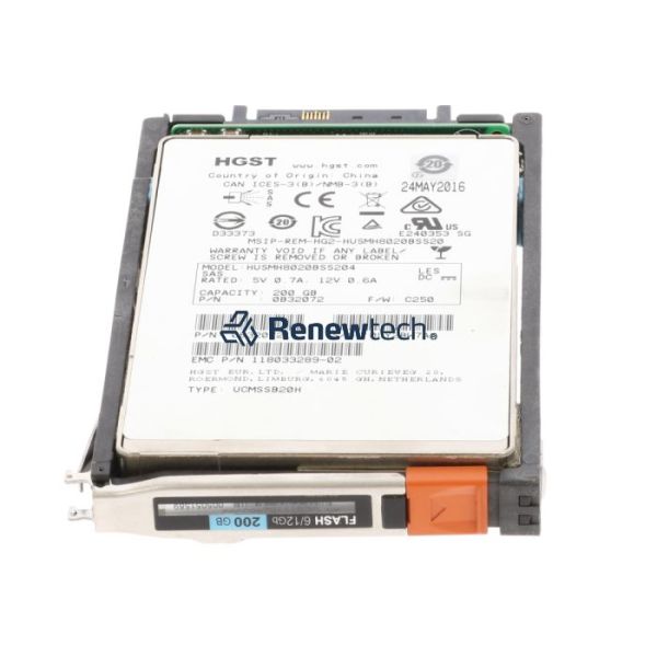 Dell 200GB 3.5 SAS 12G 520 UNITY (D3FC-PS12FX-200-RFB)