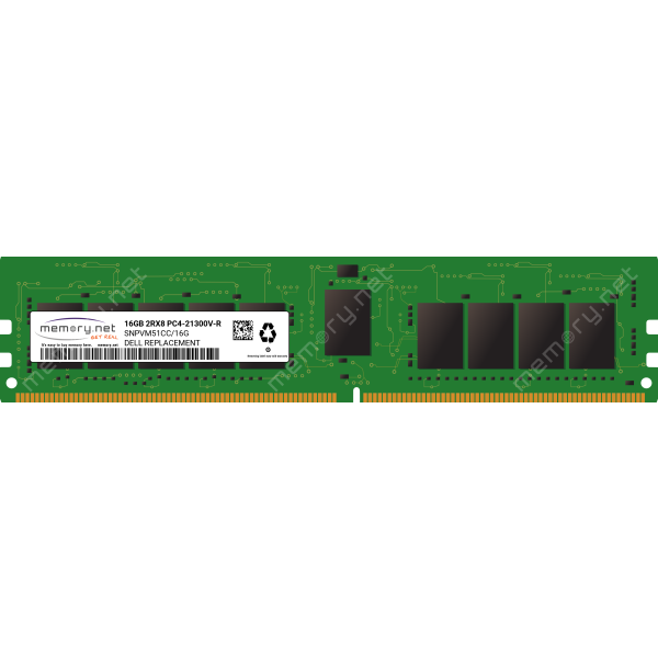 Dell 16GB 2Rx8 PC4-21300V-R Servergeheugen (SNPVM51CC/16G-OEM-RFB)