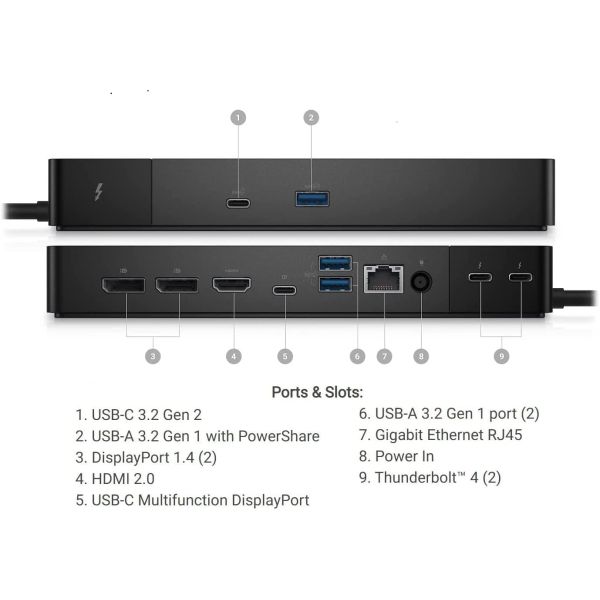 Dell Thunderbolt Dock  Wd22Tb4 (WD22TB4 - UK)