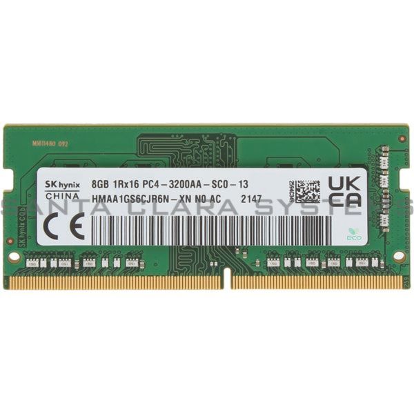 Hynix HMAA1GS6CJR6N-XN 8GB Memory Module - DDR4 - 3200 MHz - 1Rx16 - SODIMM - 260-Pin - 1.2 Volts (HMAA1GS6CJR6N-XN)