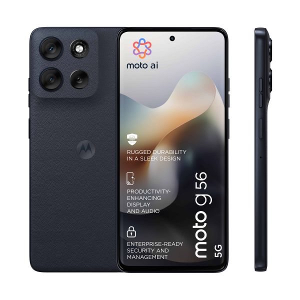 Motorola moto g56 5G 17,1 cm (6.72") Hybride Dual SIM Android 15 USB Type-C 8 GB 256 GB 5200 mAh Zwart (PB7Y0069SE) Motorola moto g56 5G 17,1 cm (6.72") Hybride Dual SIM Android 15 USB Type-C 8 GB 256 GB 5200 mAh Zwart (PB7Y0069SE)