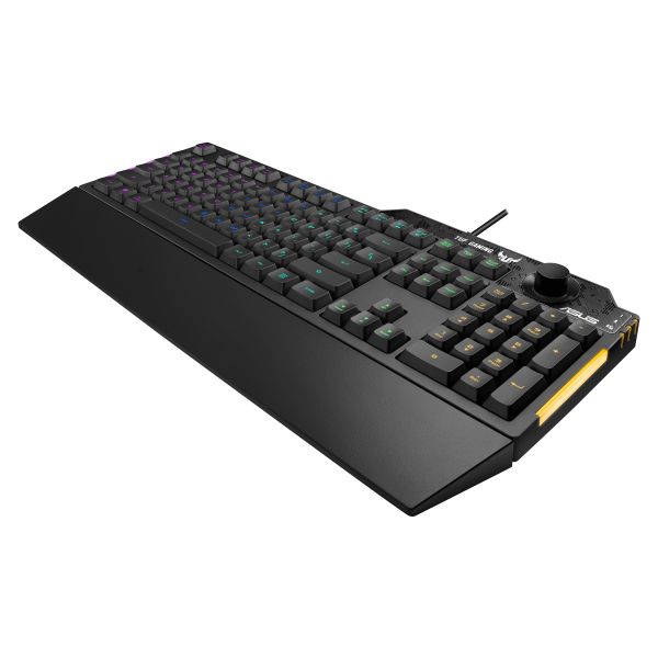 ASUS TUF Gaming K1 toetsenbord Gamen USB Zwart (90MP01X0-BKNA00)
