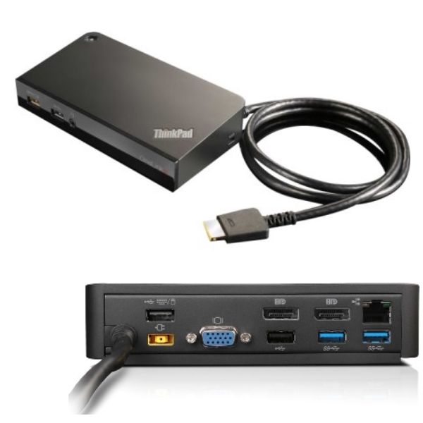 Lenovo 03X6300 laptop dock & poortreplicator Bedraad OneLink+ Zwart (03X6300)