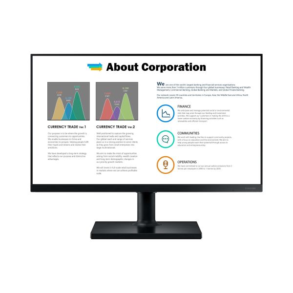 Samsung 24" FHD Professional Monitor T45F (LF24T450FQRXEN)