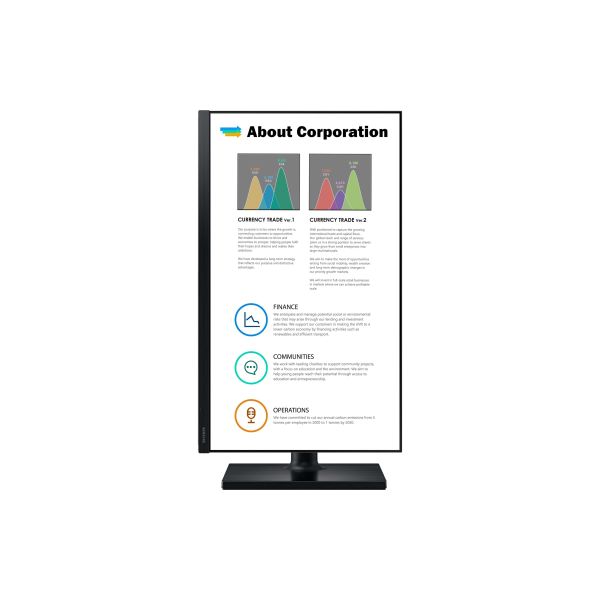 Samsung T45F computer monitor 61 cm (24") 1920 x 1080 Pixels Full HD LED Zwart (LF24T450FZUXEN)