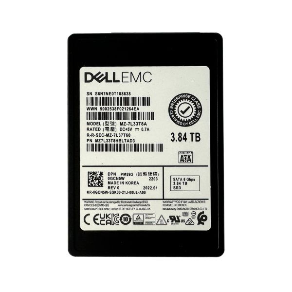 Dell 3.84TB SSD 2.5 SATA (GCN5W-RFB)