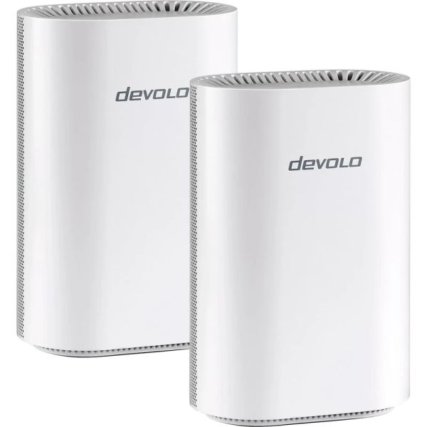 devolo WiFi 7 BE6500 Mesh System 2er Pack BE6500 Dualband, 1x 2.5G WAN/LAN und 3x 1G LAN (pro Einheit) (7301)