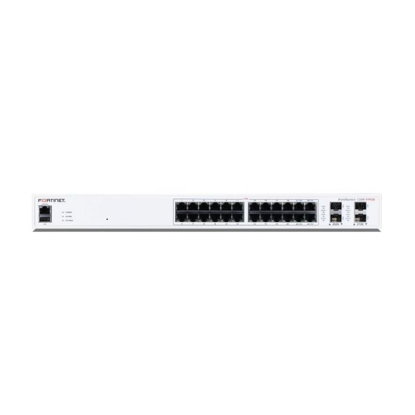 Fortinet FortiSwitch-124F is a performance/price competitive switch with 24x GE port + 4x SFP+ port + 1x RJ45 console. Fanless d (FS-124F)
