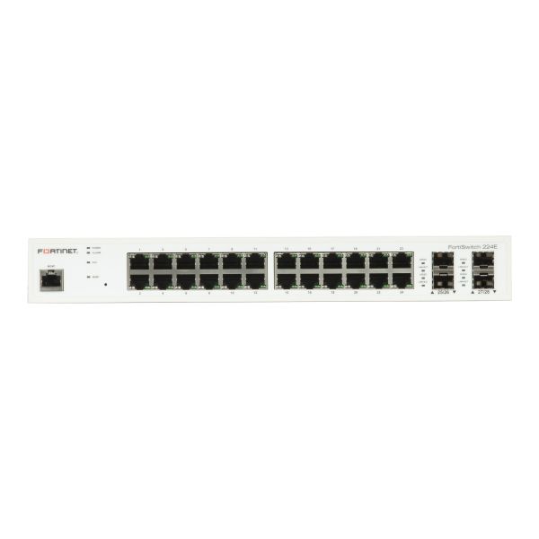 Fortinet Layer 2/3 FortiGate switch controller compatible switch with 24 x GE RJ45 ports, 4 x GE SFP (FS-224E)