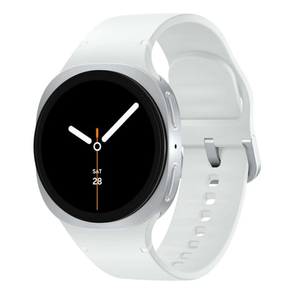 Samsung Galaxy Watch 8 3,3 cm (1.3") AMOLED 40 mm Digitaal 438 x 438 Pixels Touchscreen 4G Zilver Wifi GPS (SM-L325FZSADBT)