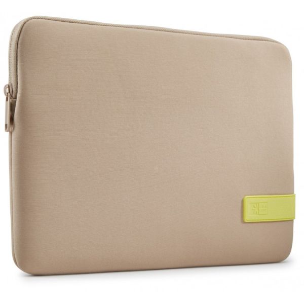 Case Logic Reflect Laptop Sleeve 13.3 inch Taupe/Sun-Lime (3204689)