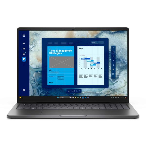 DELL Pro 16 PC16250 Intel Core 5 120U Laptop 40,6 cm (16") Full HD+ 16 GB DDR5-SDRAM 512 GB SSD Wi-Fi 6E (802.11ax) Windows 11 Pro Bulgaars Zwart (0DD3G)