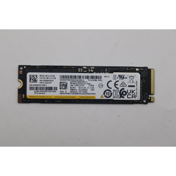 Lenovo SSD 512GB M.2 NVMe (5SS1F20641)