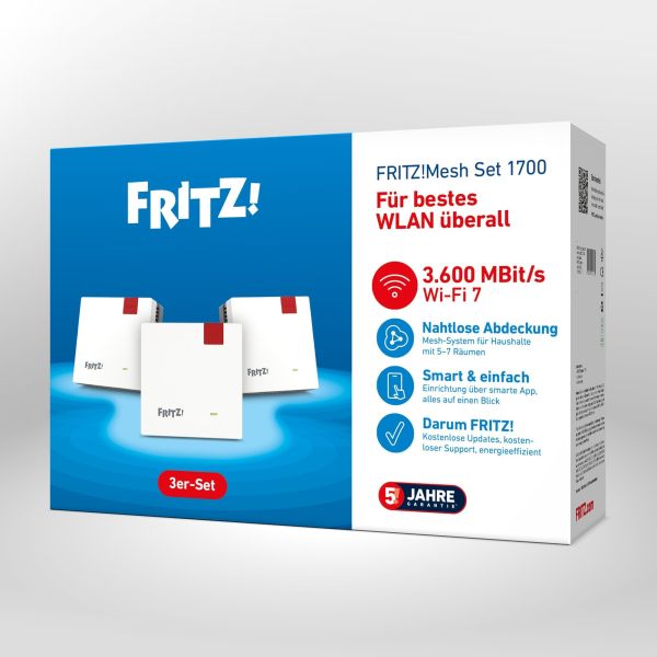 Mesh Set 20003133 mesh-wifi-systeem Dual-band (2.4 GHz / 5 GHz) Wi-Fi 7 (802.11be) Wit 1 Intern (20003133)