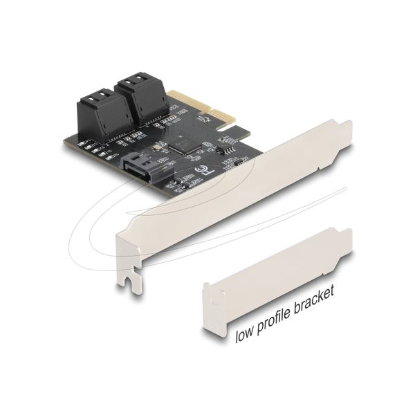 Delock PCI Express x4 naar 5 Port SATA Controller Low Profile (90890)
