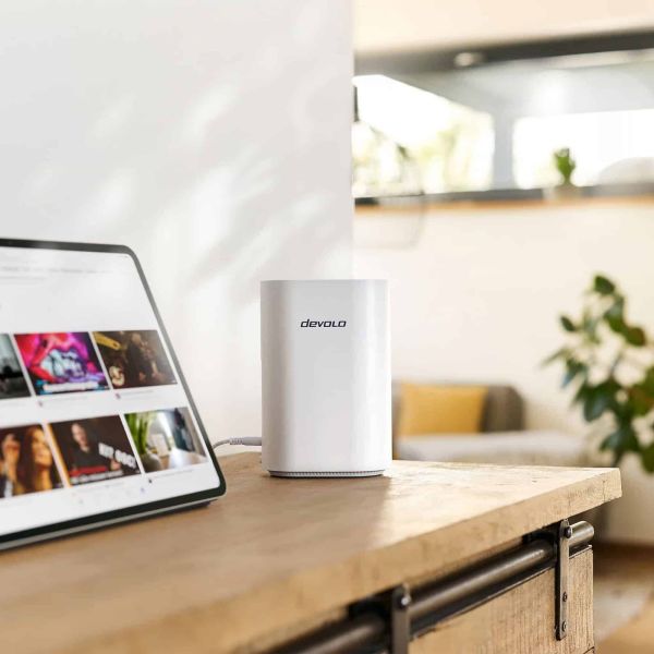 devolo WiFi 7 BE6500 Router BE6500 Dualband, 1x 2.5G WAN/LAN, 3x 1G LAN, Mesh-Funktionalität (7293)