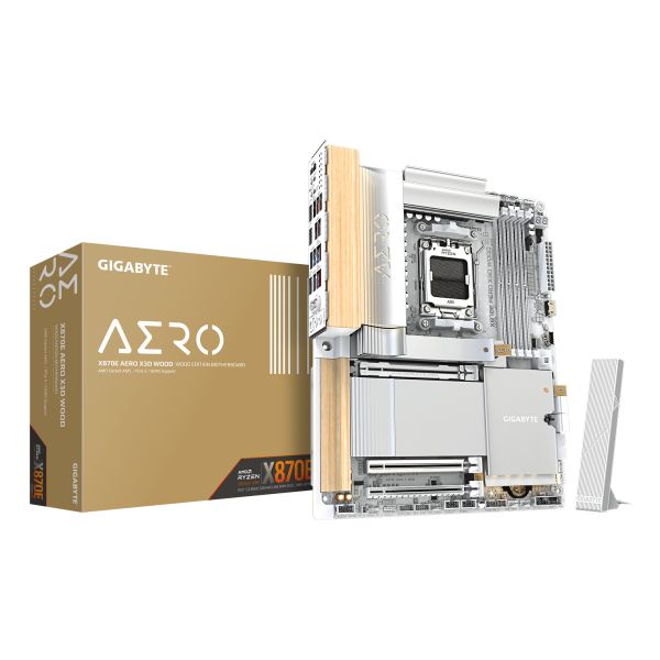 GIGABYTE X870E AERO X3D WOOD AMD X870E Socket AM5 ATX (X870E AERO X WOOD)