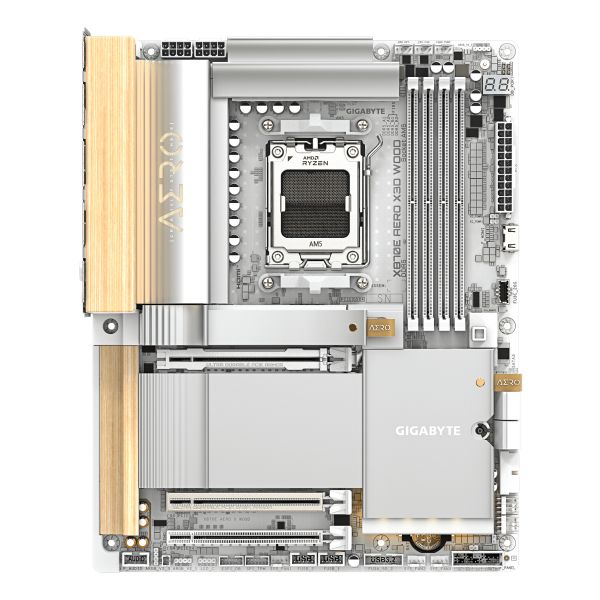 GIGABYTE X870E AERO X3D WOOD AMD X870E Socket AM5 ATX (X870E AERO X WOOD) GIGABYTE X870E AERO X3D WOOD AMD X870E Socket AM5 ATX (X870E AERO X WOOD)