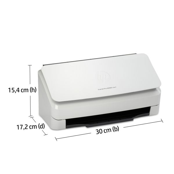 HP ScanJet Pro N4000 snw1 Paginascanner 600 x 600 DPI A4 Zwart, Wit (6FW08A)