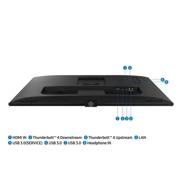 Samsung ViewFinity S80TB 68,6 cm (27") 3840 x 2160 Pixels 4K Ultra HD LED Zwart (LS27B800TGUXEN)