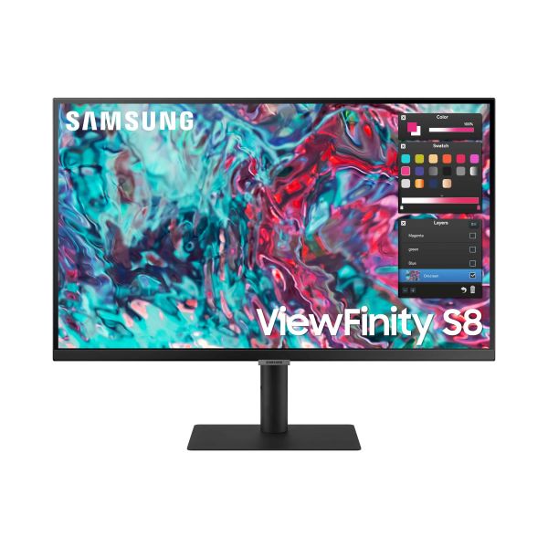 Samsung ViewFinity S80TB 68,6 cm (27") 3840 x 2160 Pixels 4K Ultra HD LED Zwart (LS27B800TGUXEN)