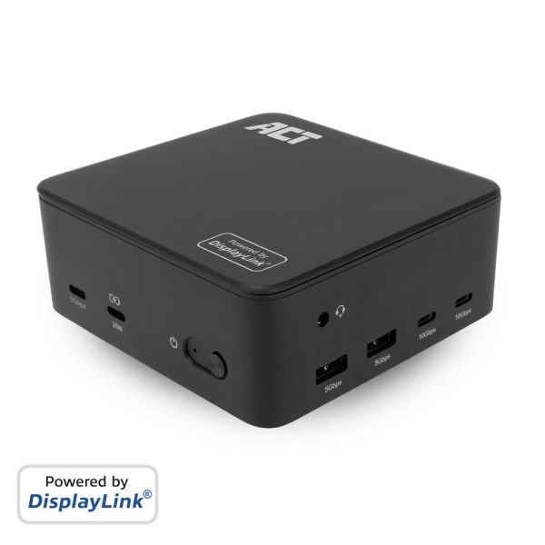 ACT Universeel USB-C Dockingstation 4K, voor 3 HDMI/DisplayPort monitoren, DisplayLink (AC7148)