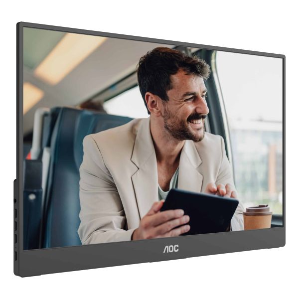 AOC 16T20E2 Draagbare televisie en monitoor Draagbare monitor Zwart 39,6 cm (15.6") LED 1920 x 1080 Pixels (16T20E2)