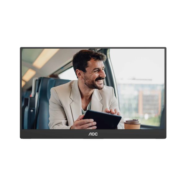 AOC 16T20E2 Draagbare televisie en monitoor Draagbare monitor Zwart 39,6 cm (15.6") LED 1920 x 1080 Pixels (16T20E2)