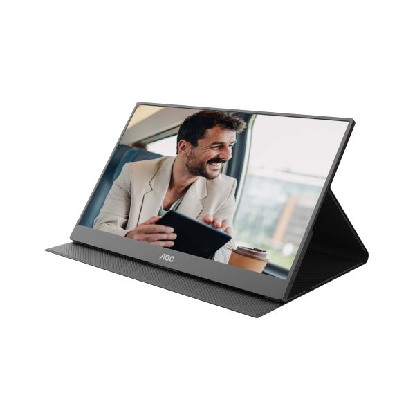AOC 16T20E2 Draagbare televisie en monitoor Draagbare monitor Zwart 39,6 cm (15.6") LED 1920 x 1080 Pixels (16T20E2)