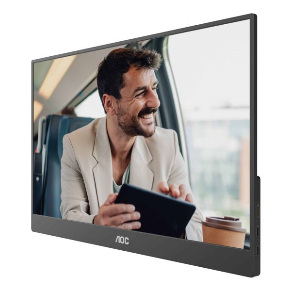 AOC 16T20E2 Draagbare televisie en monitoor Draagbare monitor Zwart 39,6 cm (15.6") LED 1920 x 1080 Pixels (16T20E2)