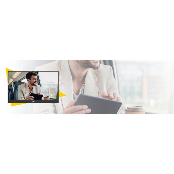 AOC 16T20E2 Draagbare televisie en monitoor Draagbare monitor Zwart 39,6 cm (15.6") LED 1920 x 1080 Pixels (16T20E2)