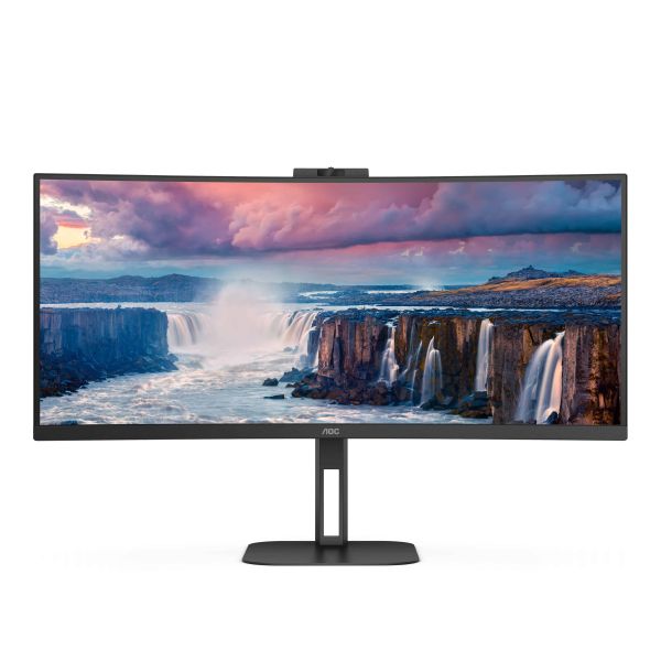 AOC V5 CU34V5CW computer monitor 86,4 cm (34") 3440 x 1440 Pixels Wide Quad HD LED Zwart (CU34V5CW)