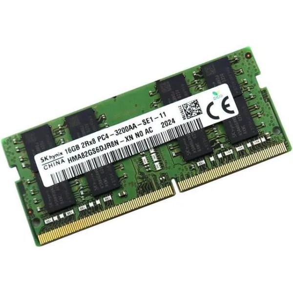 Hynix HMA82GS6DJR8N-XN 16GB Memory Module - SODIMM - DDR4 - 3200MHZ - CL22 - 2Rx8 - 260-Pin - 1.2 Volts (HMA82GS6DJR8N-XN)