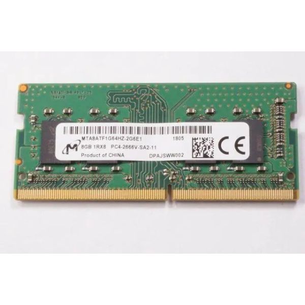 Micron MTA8ATF1G64HZ-2G6E1 8 GB Laptop Memory Module - DDR4 - 2666 MHz - 260 Pin - SO-DIMM (MTA8ATF1G64HZ-2G6E1)