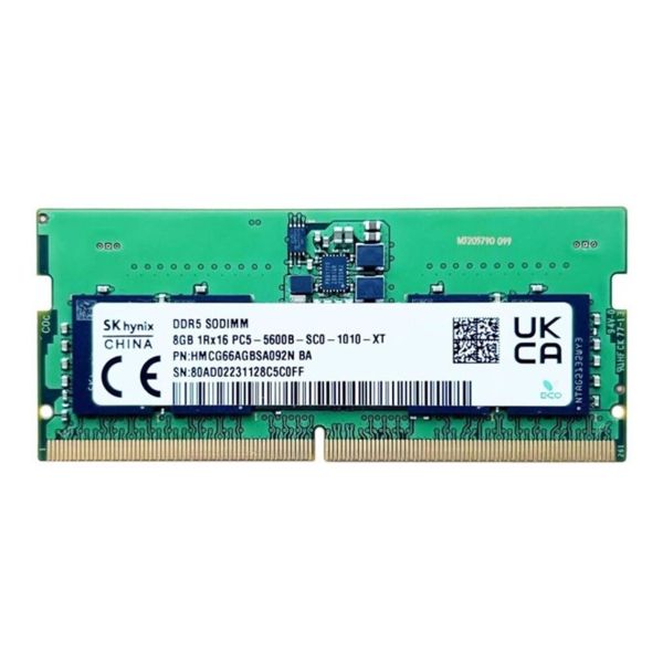 Hynix HMCG66AGBSA092N 8 GB Memory Module - 1Rx16 - DDR5 - 5600 MHz - SO-DIMM (HMCG66AGBSA092N)