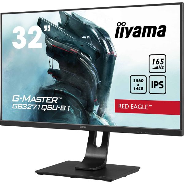iiyama G-MASTER GB3271QSU-B1 computer monitor 80 cm (31.5") 2560 x 1440 Pixels Wide Quad HD LED Zwart (GB3271QSU-B1)