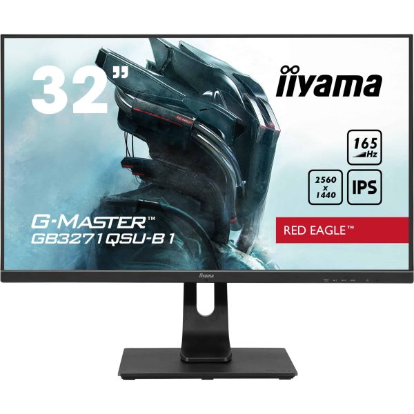iiyama G-MASTER GB3271QSU-B1 computer monitor 80 cm (31.5") 2560 x 1440 Pixels Wide Quad HD LED Zwart (GB3271QSU-B1)