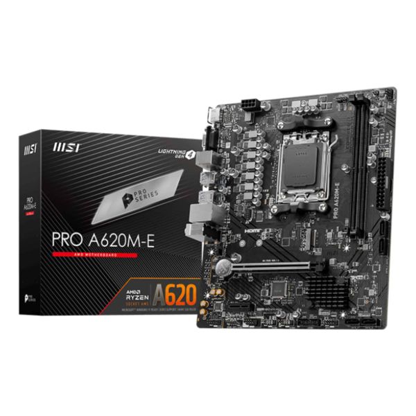 MSI PRO A620M-E moederbord AMD A620 Socket AM5 micro ATX (PRO A620M-E)
