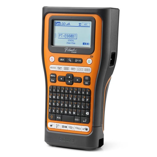 Brother PT-E560BTVP labelprinter Thermo transfer 180 x 180 DPI 20 mm/sec Bedraad en draadloos HSE/TZe Bluetooth QWERTY (PTE560BTVPG5)