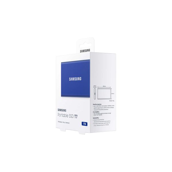 Samsung Portable SSD T7 1000 GB Blauw (MU-PC1T0H/WW)