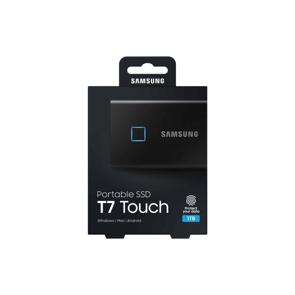 Samsung MU-PC1T0K, T7 Touch, 1000 GB, USB Type-C, 3.2 Gen 2 (3.1 Gen 2), 1050 MB/s, Wachtwoordbeveiliging, Zwart (MU-PC1T0K/WW)
