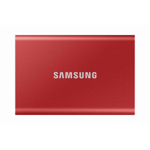 Samsung Portable SSD T7 1000 GB Rood (MU-PC1T0R/WW) Samsung Portable SSD T7 1000 GB Rood (MU-PC1T0R/WW)