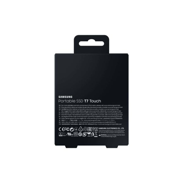 Samsung MU-PC2T0K, T7 Touch, 2000 GB, USB Type-C, 3.2 Gen 2 (3.1 Gen 2), 1050 MB/s, Wachtwoordbeveiliging, Zwart (MU-PC2T0K/WW)