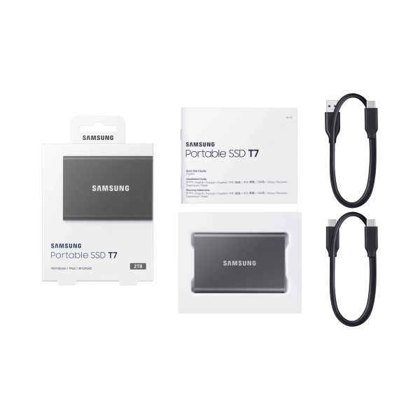 Samsung Portable SSD T7 2000 GB Grijs (MU-PC2T0T/WW)