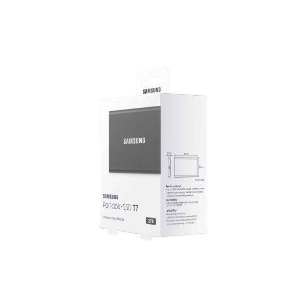Samsung Portable SSD T7 2000 GB Grijs (MU-PC2T0T/WW)