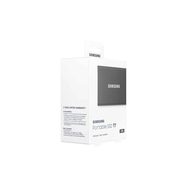 Samsung Portable SSD T7 2000 GB Grijs (MU-PC2T0T/WW)